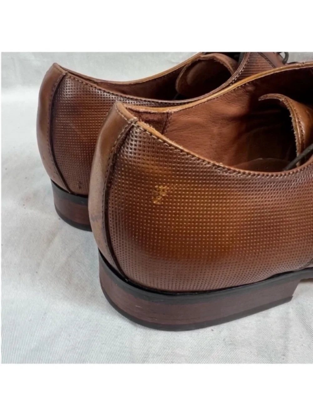 Florsheim Leather Jackson Cap toe Oxfords Cognac
